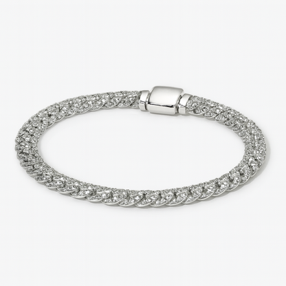 Cubo™ | Gold Moissanite Cuban Bracelet