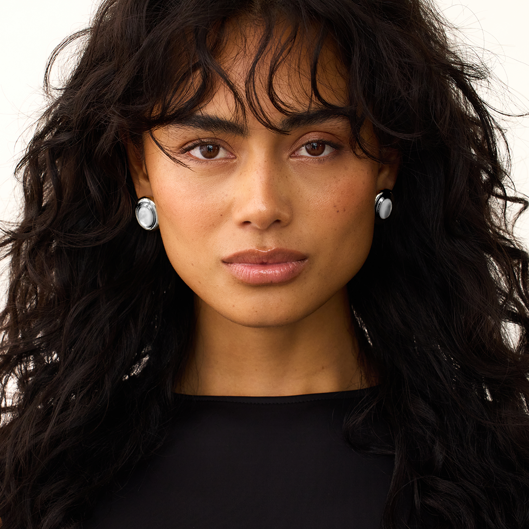 Giselle Pearl Earrings | White Gold