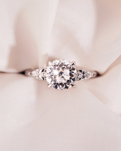 Nicola - Round & Pear | Silver