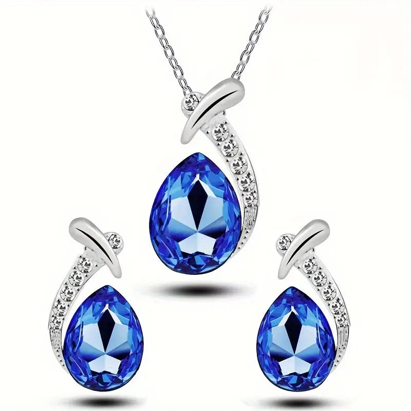 Classic Mermaid Elegance Jewelry Set | White Gold