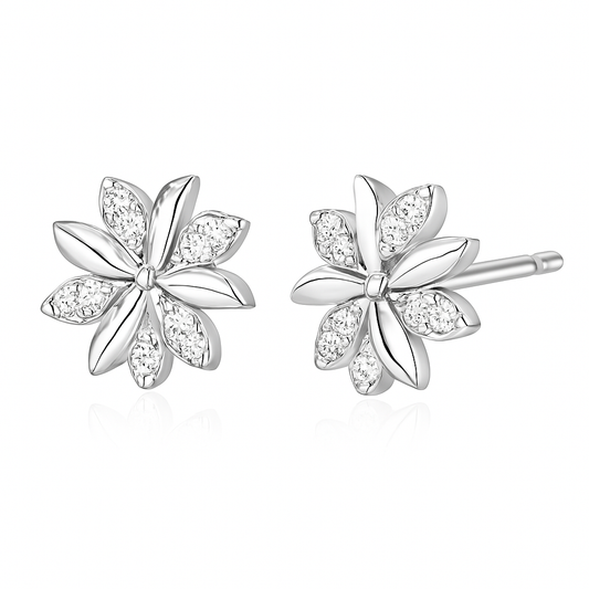 Camille Earrings | White gold