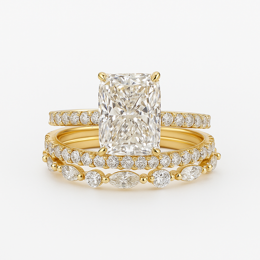 Jaily™ | Gold 3PC Wedding Ring Set