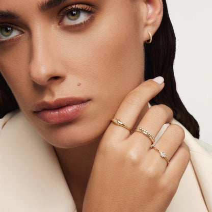 Dome™ | Gold Diamond Ring
