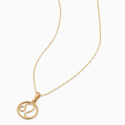 Zodiac sign necklace | White Gold