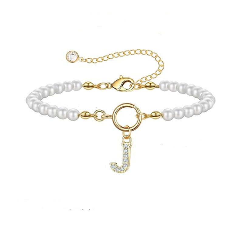 Auden Clé Letter Bracelet | Gold