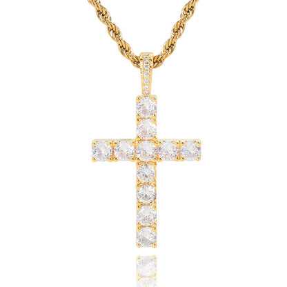 Cross necklace | White Gold