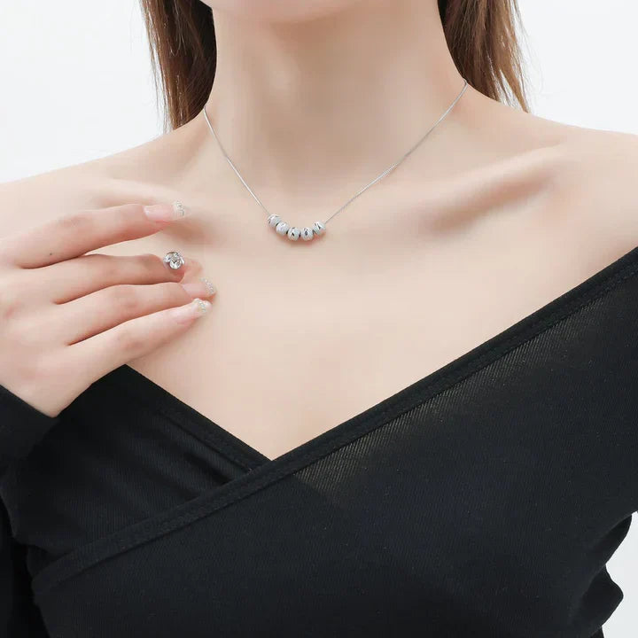 Serena Granata Necklace | White Gold