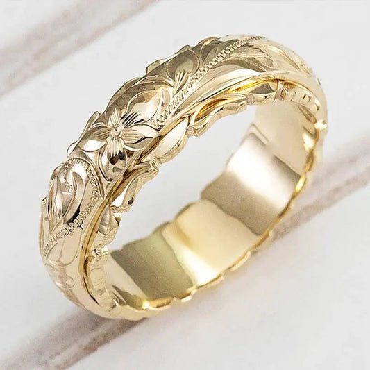 Flora™ | Antique-Inspired Gold Flower Ring