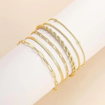 Vernetta™ | Gold Bracelet Set