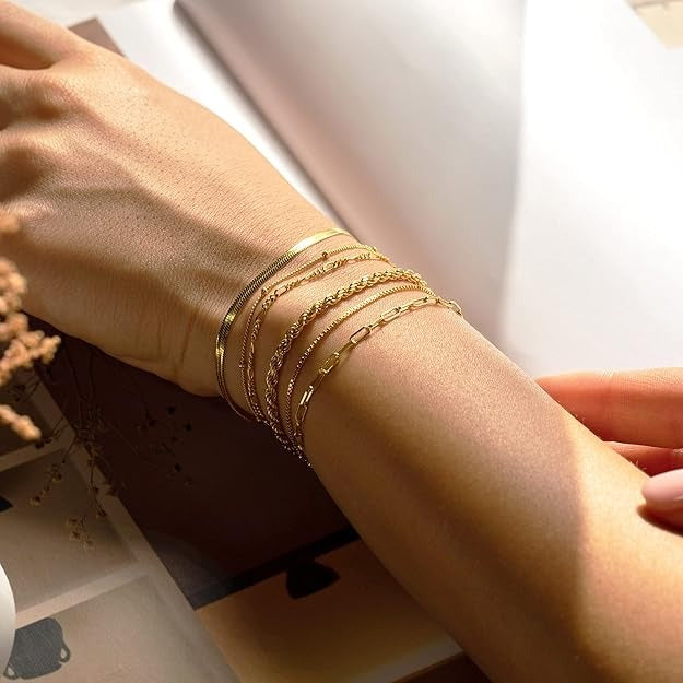 Vernetta™ | Gold Bracelet Set