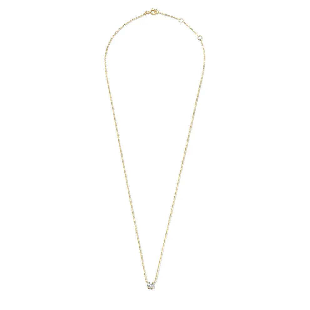 Clea™ | Gold Moissanite Stone Necklace