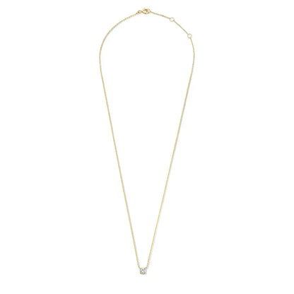 Clea™ | Gold Moissanite Stone Necklace